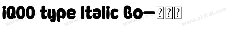 iQOO type Italic Bo字体转换